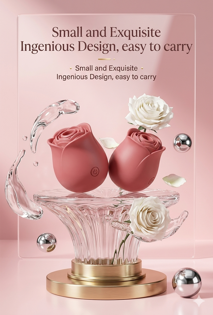 Rose-Inspired Pleasure Device — discreet intimate wellness product in Guyana