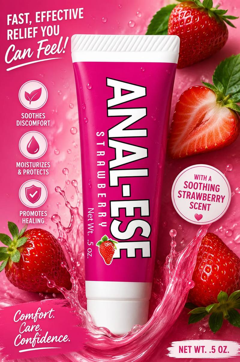 Anal-Ese Strawberry Anal Comfort Gel — discreet intimate wellness product in Guyana